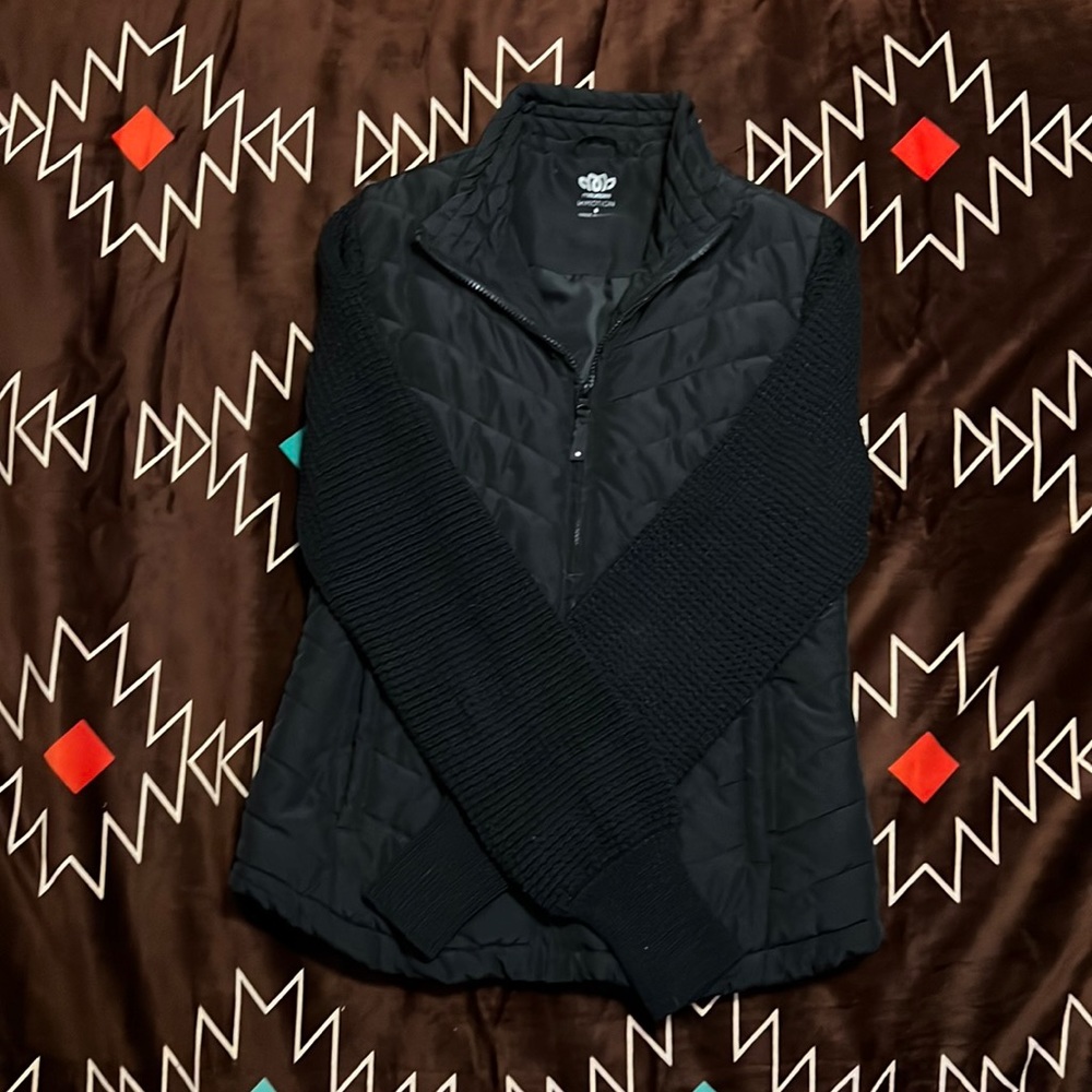 Knit arm jacket